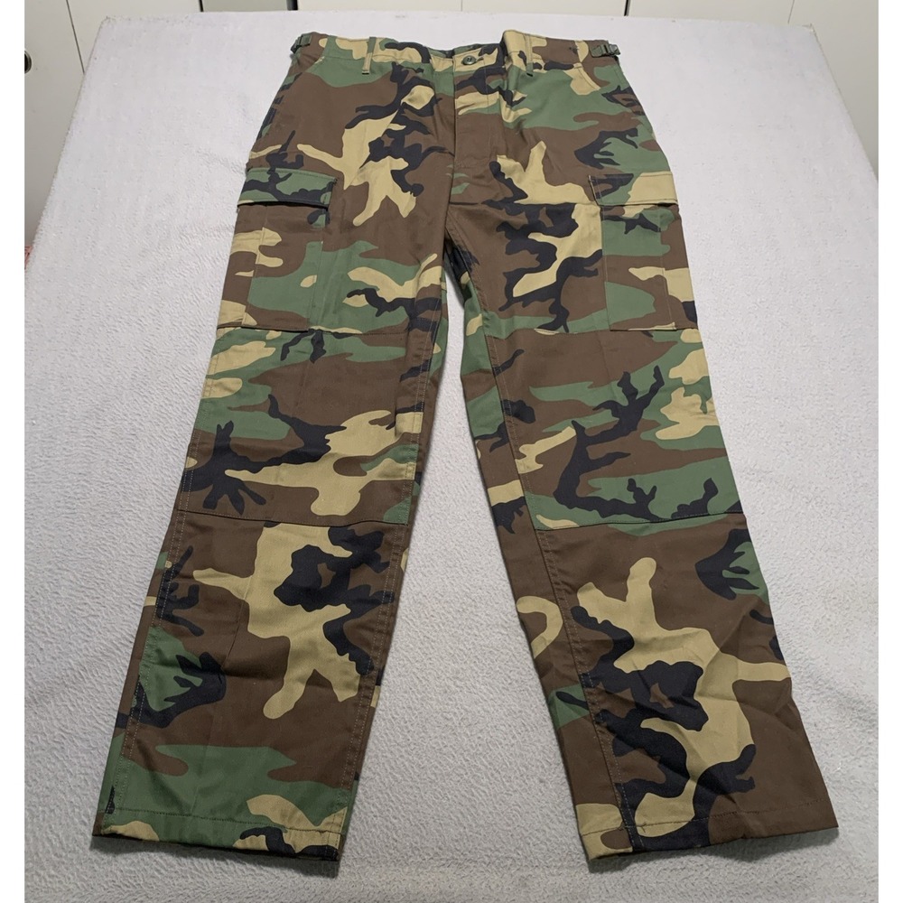 Propper BDU Trousers Cargo Pants Men Large Regular LR Woodland Camo Military NWT